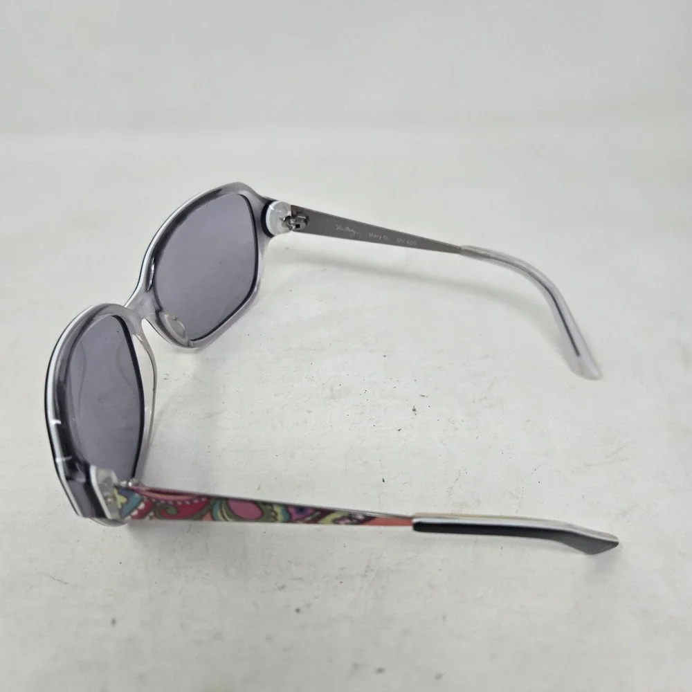 Vera Bradley Mary G. Sunglasses Pink Swirls Paisley UV 400 57-17-130 Rectangular